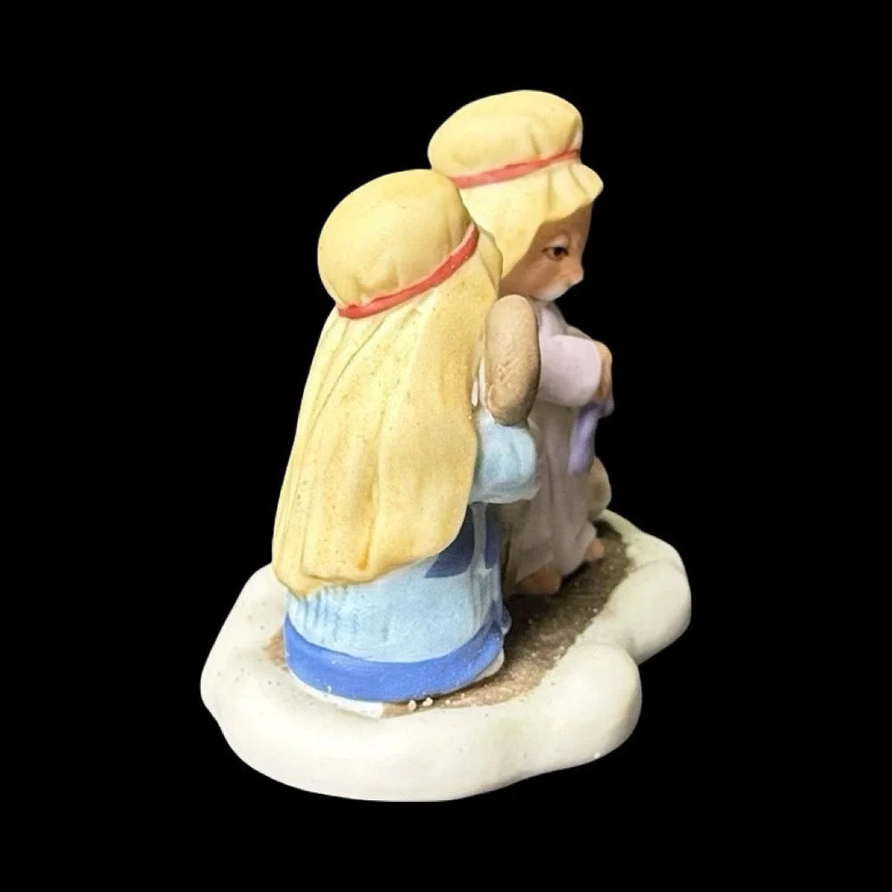 Fitz & Floyd Enchanted Forest Holiday Hamlet Poor Shepherds Figurine 1994